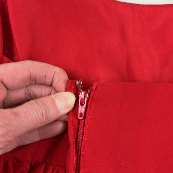 NWT Alfred Angelo Red Strapless Dress - Picture 8 of 10